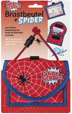 WEDO Brustbeutel Spider, 3 Fächer, aus Polyester, rot