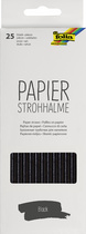 folia Papier-Trinkhalm BLACK, Länge: 200 mm