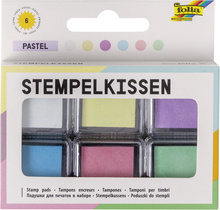 folia Stempelkissen Set Neon, 6-farbig sortiert