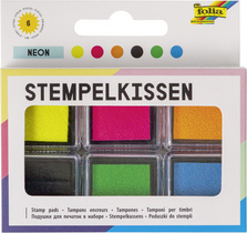 folia Stempelkissen Set Basic, 6-farbig sortiert