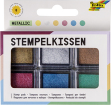 folia Stempelkissen Set Basic, 6-farbig sortiert