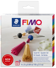 FIMO EFFECT LEATHER Modellier-Set Quasten, ofenhärtend