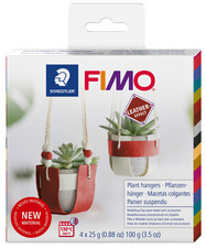 FIMO EFFECT LEATHER Modellier-Set Pflanzenanhänger