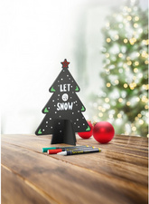 Securit 3D-Weihnachts-Kreidetafel TREE, schwarz