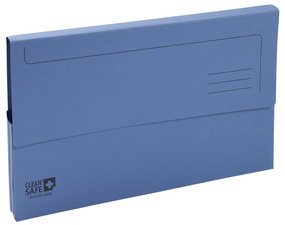 EXACOMPTA Dokumentenmappe CleanSafe, DIN A4, Karton, blau