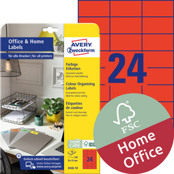 AVERY Zweckform Universal-Etiketten Home Office, 70 x 37 mm