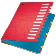 Leitz 5912 Deskorganizer Color 1-12 - 12 Fächer, Pendarec-Karton (RC), rot