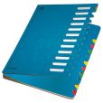 Leitz 5912 Deskorganizer Color 1-12 - 12 Fächer, Pendarec-Karton (RC), blau