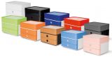 HAN SMART-BOX PLUS ALLISON – kompakte Design-Schubladenbox mit 2 Schubladen und Utensilienbox mit Deckel, sky blue, 1100-84