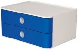 HAN SMART-BOX ALLISON – kompakte Design-Schubladenbox mit 2 Schubladen, hochglänzend und in Premium-Qualität, royal blue, 1120-14
