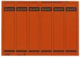 Leitz 1686 PC-beschriftbare Rückenschilder - Papier, kurz/schmal, 150 Stück, rot