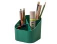 HAN Schreibtischköcher X-Loop KARMA – 4 Fächer, 80-100% Recyclingmaterial, öko-grün, 17248-05