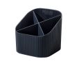 HAN Schreibtischköcher X-Loop KARMA – 4 Fächer, 80-100% Recyclingmaterial, öko-schwarz, 17248-13