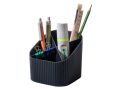 HAN Schreibtischköcher X-Loop KARMA – 4 Fächer, 80-100% Recyclingmaterial, öko-schwarz, 17248-13