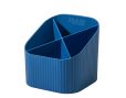 HAN Schreibtischköcher X-Loop KARMA – 4 Fächer, 80-100% Recyclingmaterial, öko-blau, 17248-16