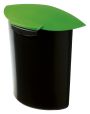 HAN Abfalleinsatz MOON – Volumen 6,0 Liter mit Deckel. Schick und praktisch für die perfekte Abfalltrennung. Für die HAN Papierkörbe 1834 und 1836, schwarz-grün, 1839-05