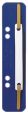 Leitz 3710 Einhänge-Heftstreifen PP, kurz - blau, 25 Stück