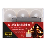 Idena LED Teelichter 6er