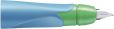 Linkshänder-Griffstück für ergonomischen Schulfüller mit Standard-Feder M - STABILO EASYbirdy in himmelblau/grasgrün