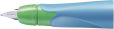 Rechtshänder-Griffstück für ergonomischen Schulfüller mit Standardfeder-Feder M - STABILO EASYbirdy in himmelblau/grasgrün