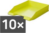 10er Pack Briefablage KLASSIK, hellgrün DIN A4/C4, stapelbar, stabil