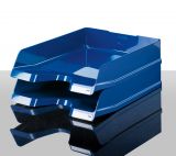 Briefablage VIVA, DIN A4/C4, mit Clip, hochglänzend 5er Pack Farbe: blau