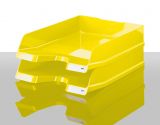 Briefablage VIVA, DIN A4/C4, mit Clip, hochglänzend 5er Pack Farbe: New Colour gelb