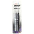 Pentel Brushpen Sign Pen Brush SES15 mit flexibler Pinselspitze, fein schreibend, Set mit 3 Schreibfarben