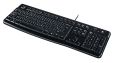 Logitech K120 Kabelgebundene Business Tastatur für Windows und Linux, USB-Anschluss, Leises Tippen, Robust, Spritzwassergeschützt, Tastaturaufsteller, Deutsches QWERTZ-Layout-schwarz