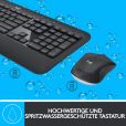 Logitech MK540 Advanced - Tastatur-und-Maus-Set - kabellos - 2.4 GHz - German QWERTZ