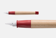 Lamy Füllfederhalter ABC Modell 10, Farbe rot, Feder LH (Linkshänder), Mit Beschriftungsfeld