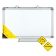 Idena 568024 - Whiteboard mit Aluminiumrahmen und Stiftablage, ca. 40 x 30 cm groß, zur Wandmontage geeignet, ideal für das Büro und zu Hause