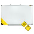 Idena 568019 – Whiteboard mit Aluminiumrahmen und Stiftablage, ca. 60 x 40 cm groß, zur Wandmontage geeignet, ideal für das Büro und zu Hause
