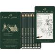 Faber-Castell Bleistift Castell 9000 12er Art Set | inkl. Anspitzer + Knetradierer