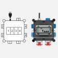 Brennenstuhl 1153690200 Kompakter Gummi-Stromverteiler mit zertifiziertem Sicherungsautomaten (2m Kabel, 2X CEE 400V/16A, 5X 230V/16A, ständiger Einsatz im Freien, mit FI-Schalter, Made in Germany)