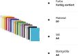 14 Brunnen Schnellhefter A4 farbig sortiert PP-Folie glasklares Deckblatt (sortiert 14 Farben)