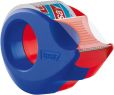 tesa 2x 57858 Handabroller Mini klar (2 Stück), Blau-Rot