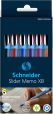 Schneider 150296 Slider Memo XB Kugelschreiber (mit Kappe, Strichstärke: XB) 6er Etui sortiert