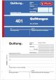 Herlitz Quittungsblock 401, A6 quer, 50 Blatt (10er Vorteilspack)