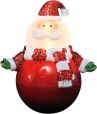 Konstsmide Weihnachtsfigur 4455-000 LED Wippfigur Weihnachtsmann Batterie