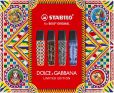 Textmarker - STABILO BOSS ORIGINAL x DOLCE&GABBANA - 4er Premium-Box - limitierte Edition