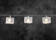 Konstsmide 2775-103 LED Würfel-Lichterkette mit Stern - Holografie-Effekt