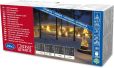 Konstsmide 2733-102 - LED Eisregen Lichtervorhang, 200 warm weiße Dioden, 24V Außentrafo, weißes Kabel
