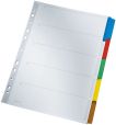 Leitz 4320 Register - blanko, Karton, A4, 5 Blatt, Taben 5-farbig