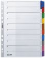 Leitz 4321 Register - blanko, Karton, A4, 10 Blatt, Taben 10-farbig