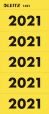 Leitz 1421 Inhaltsschild 2021 - selbstklebend, 100 Stück, gelb