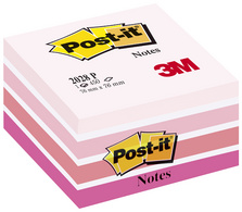 Post-it Haftnotiz-Würfel, 76 x 76 mm, Neon-Pinktöne