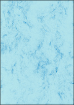 sigel Marmor-Papier, A4, 90 g/qm, Feinpapier, blau