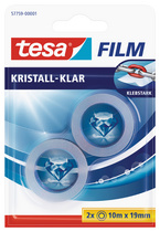tesa Film, kristall-klar, 8-er Pack, 19 mm x 10 m