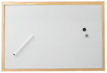MAUL Weißwandtafel mit Holzrahmen, (B)900 x (H)600 mm